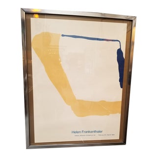 Helen Frankenthaler Exhibition Poster 1969 Whitney Museum Offset Lithograph For Sale