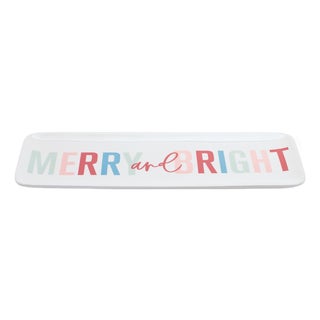 Merry and Bright Holiday Platter (Set of 4) For Sale