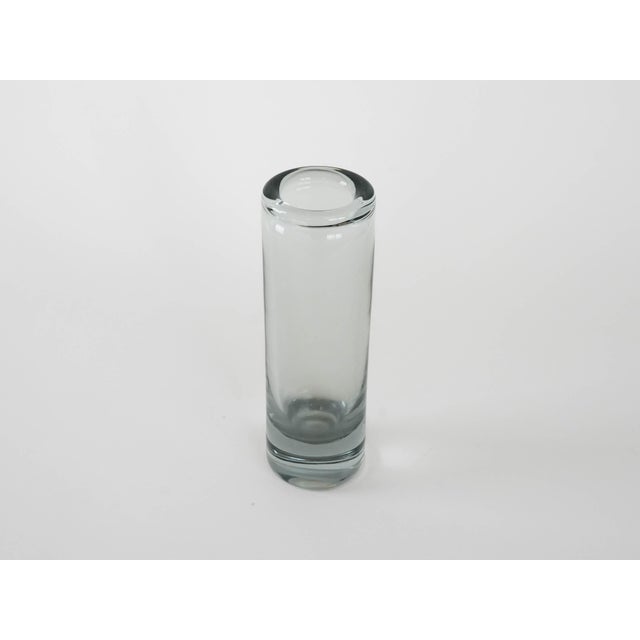 Vintage Danish Glass Vase from Holmegaard, 1970s For Sale - Image 6 of 8
