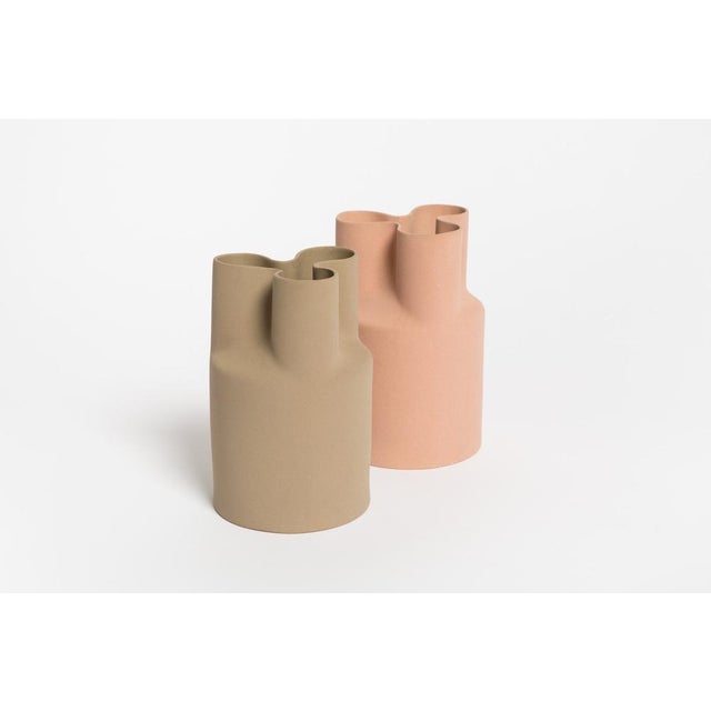 Danese Vintage Trifoglio Vases by Enzo Mari for Danese Milano, 1977, Set of 2 For Sale - Image 4 of 18