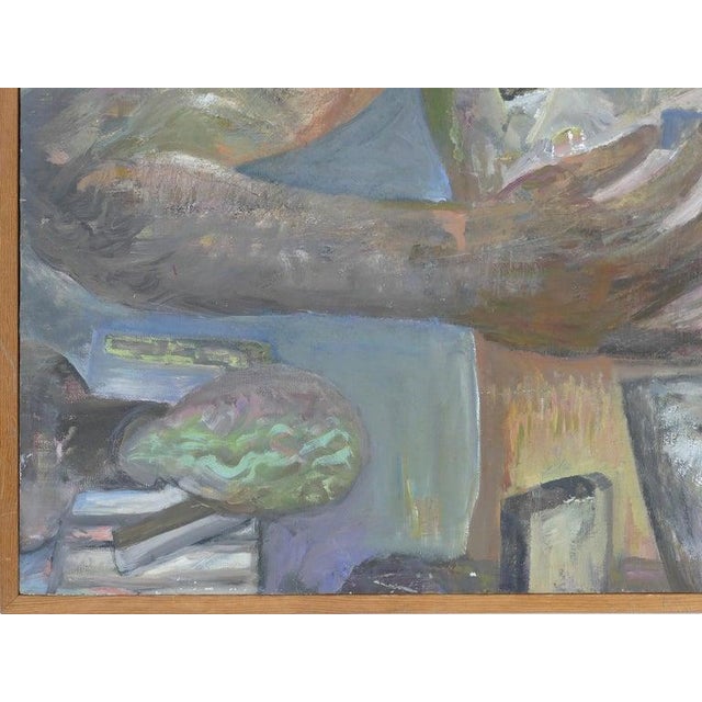 1990s Figurative Abstract Oil Painting "Pandora's Box" by Warren Fischer For Sale In Miami - Image 6 of 8