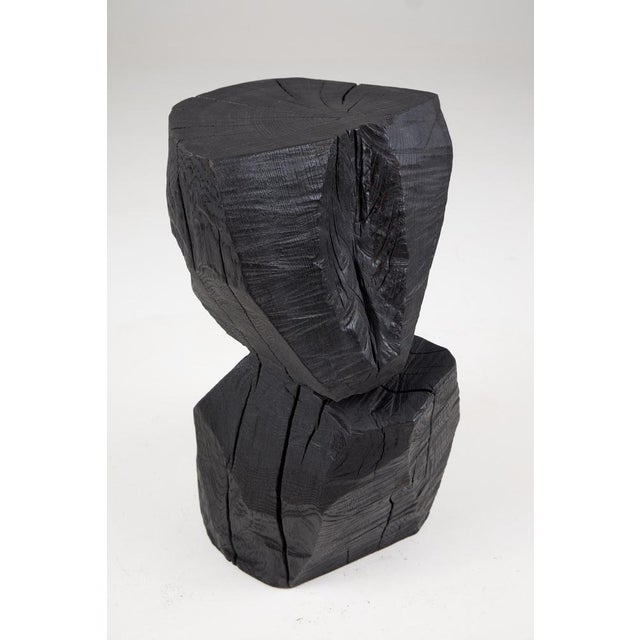 Rustic Sculptural Side Table by Logniture For Sale - Image 12 of 13