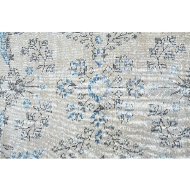 Coffee 1970s Vintage Persian Handmade Wool Cotton Brown Area Rug For Sale - Image 8 of 11