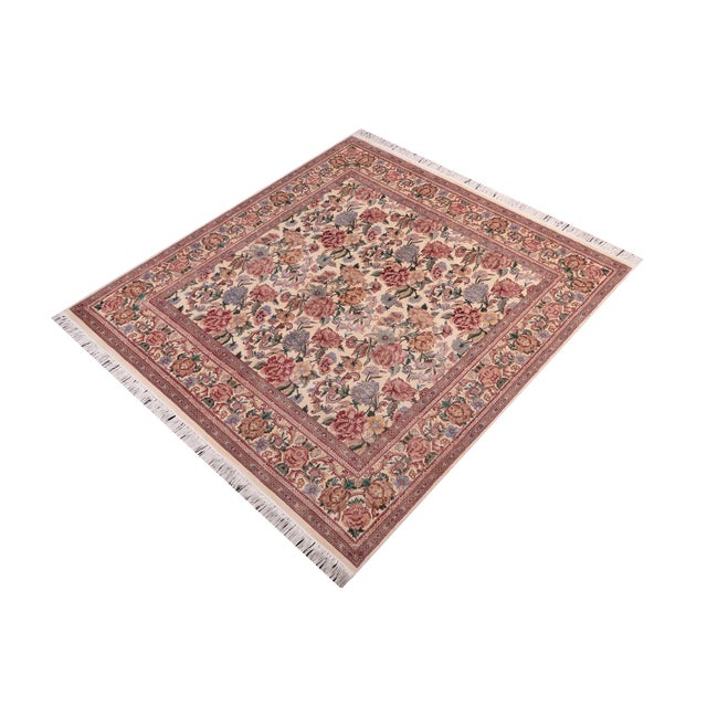 Designed with mesmerizing intricacy and gorgeous color palette, this hand-knotted masterpiece demonstrates the beauty and...