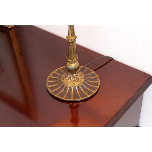Art Deco Danish Brass Table Lamp, 1930s For Sale - Image 11 of 15
