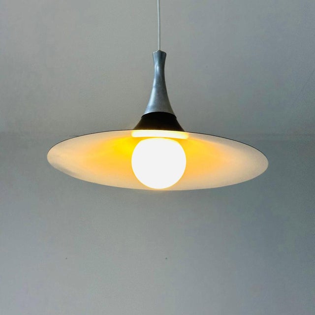 Bent Karlby Danish Witch Hat Pendant Lamp by Bent Karlby, 1970s For Sale - Image 4 of 11