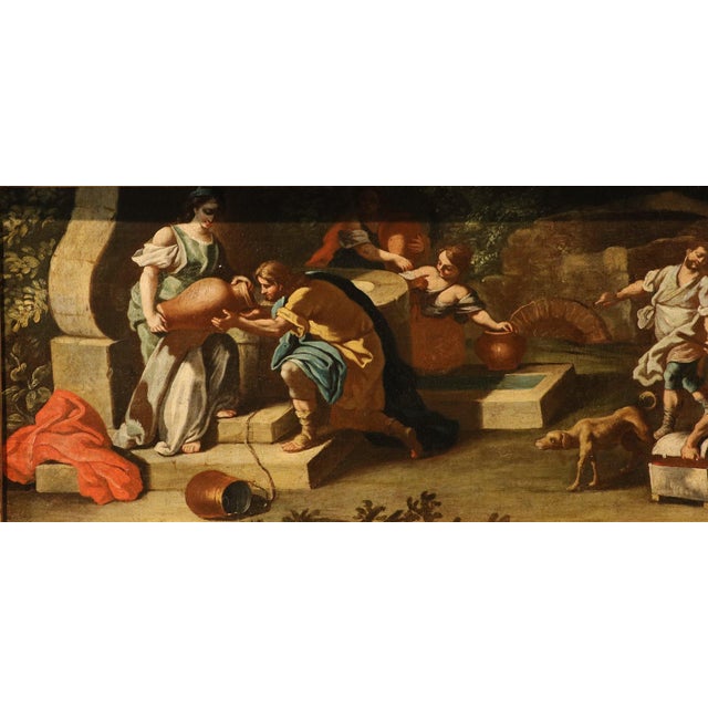 Workshop of Francesco De Mura, Rebecca at the Well, 1770, Oil on Canvas For Sale - Image 15 of 15