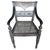Stunning hand carved teak arm chair with beautiful patina. The front legs and arm rests are beautifully fluted and hand...