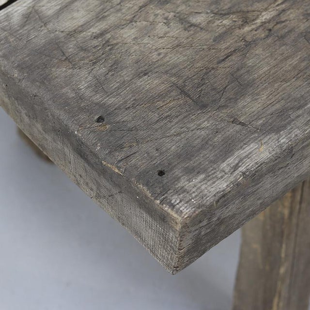 Wood Rustic Farmhouse Coffee Table For Sale - Image 7 of 14