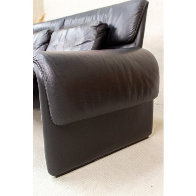 Vintage 2011 Sofa Two-Seater Couch in Leather from, de Sede, 1983 For Sale - Image 13 of 16