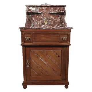 Small Dressing Table in Blonde Mahogany, 1920s For Sale