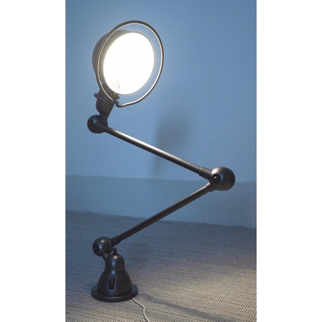 Early 21st Century Two Arm Wall Lamp Industrial Adjustable Sconce Hammered Metallic Grey Silver Finish by Jielde, 2010s For Sale - Image 5 of 18