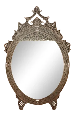 Carved and Inlaid Mirror