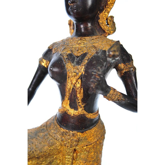 Gilt Bronze Dancing Thai Princess Figurine Chairish