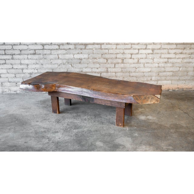 Vintage Primitive Live Edge Bench Rustic For Sale - Image 15 of 18