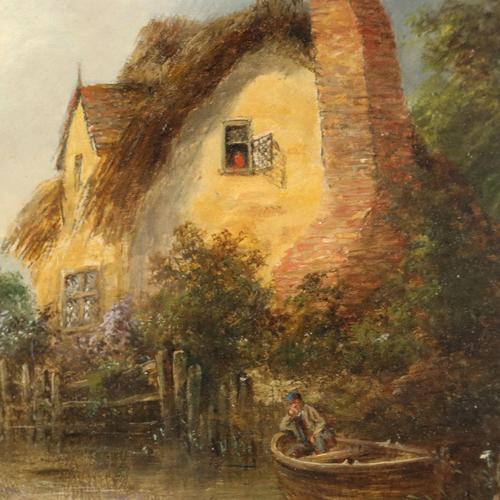 Robert Burrows, Farmhouse, Oil Painting, Framed For Sale - Image 4 of 13