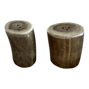 Vintage Moose Antler Salt and Pepper Shakers