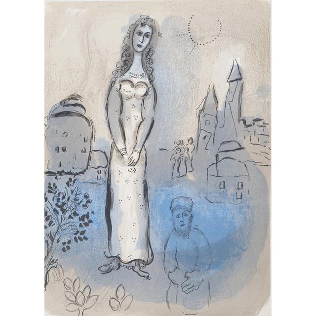 Marc Chagall, The Bible: Esther and Her Cousin, Original Lithograph For Sale - Image 6 of 6