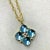 Created in 18 karat yellow gold Blue topaz 31 carats approx. Ruby 0.05 carat approx. Diamonds 0.20 carat approx. Chain...