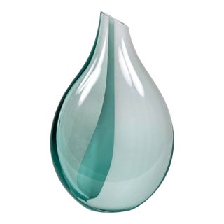 Vintage Murano Art Glass Vase For Sale