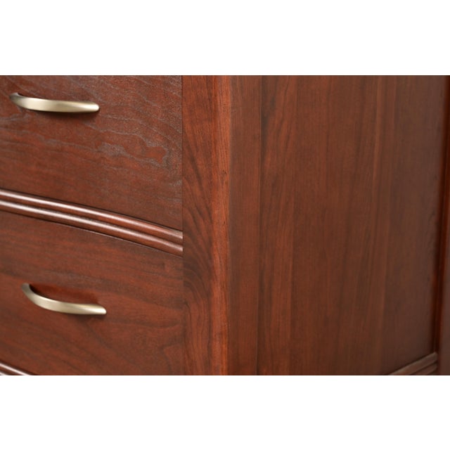 Stickley Modern Arts & Crafts Shaker Cherry Wood Four-Drawer Dresser or Chest of Drawers For Sale - Image 11 of 15