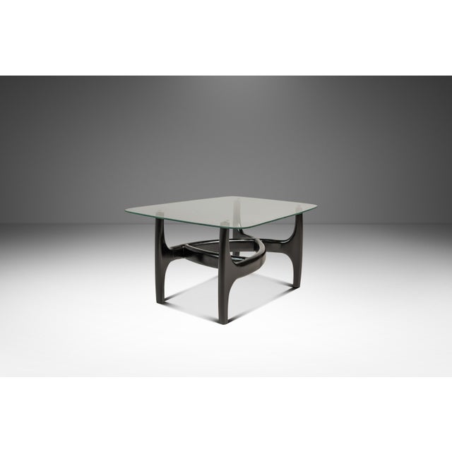 Set of Two (2) MCM Sculptural Biomorphic Side Tables / End Tables After Adrian Pearsall for Craft Associates in Ebony, Usa, C. 1960s For Sale In Orlando - Image 6 of 18