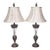 Pair of Vintage Lead Crystal & Antiqued Bronze Table Lamps – Hollywood Regency For Sale