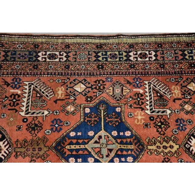 Ivory Persian Hand Knotted 9’ X 5’8” Antique Rug For Sale - Image 8 of 10