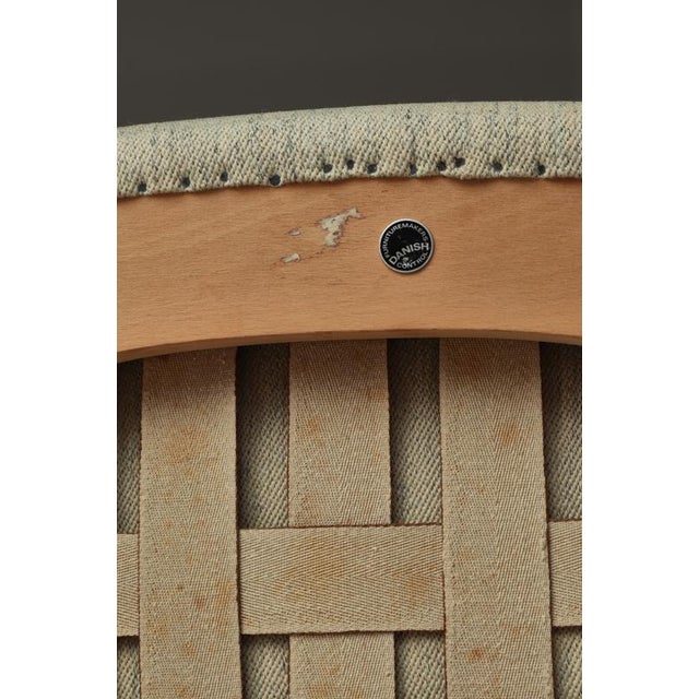 Set of Papa Bear AP-19 Chair and Ottoman in Teak attributed to Hans J. Wegner for S.P. Stolen, Denmark, 1950s For Sale - Image 16 of 18