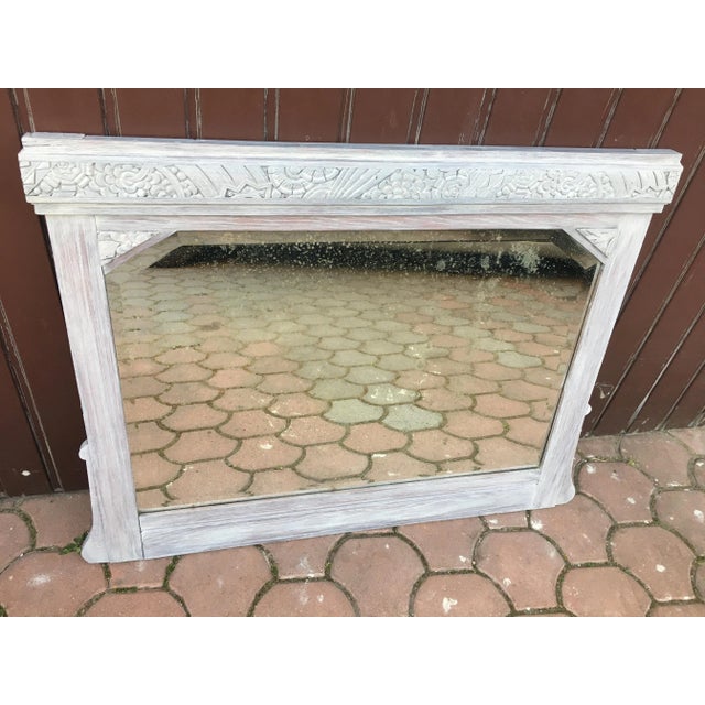 Art-Deco 1931s mirror. On the entire surface of the mirror discoloration as seen in the pictures dimensions: 100.05 mm /...