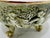 Vintage R. Capodimonte Italian Porcelain Covered Dish With Putti & Birds, Footed Green Gold Compote For Sale - Image 9 of 13