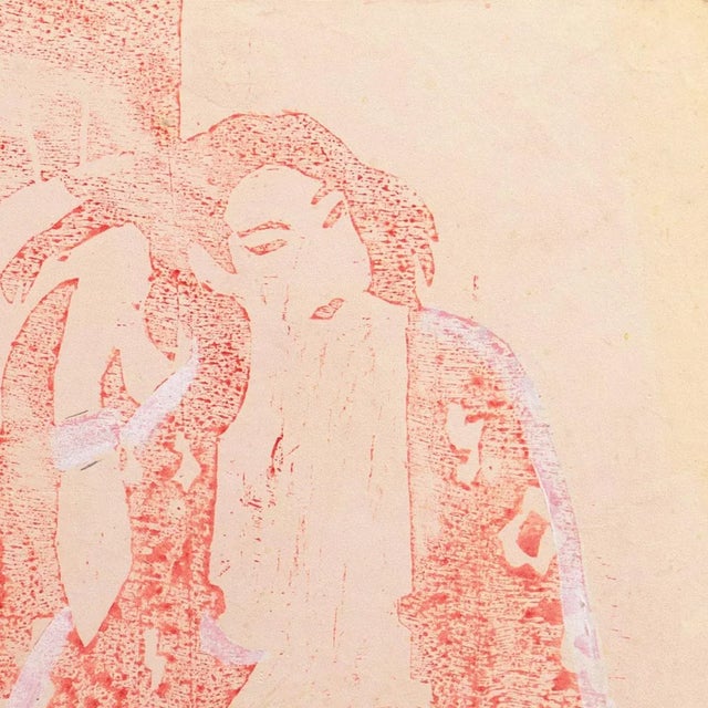 1950s 'Woman in a Kimono' by Victor Di Gesu, Paris, Louvre, Salon D'Automne, Académie Chaumière, Los Angeles County Museum of Art For Sale - Image 5 of 9