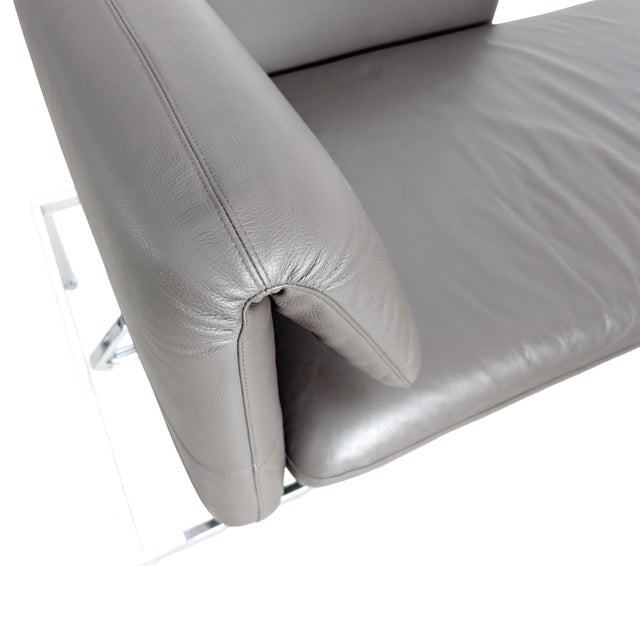 Roro Corner Couch in Leather Grey from Brühl, Set of 2 For Sale - Image 11 of 13