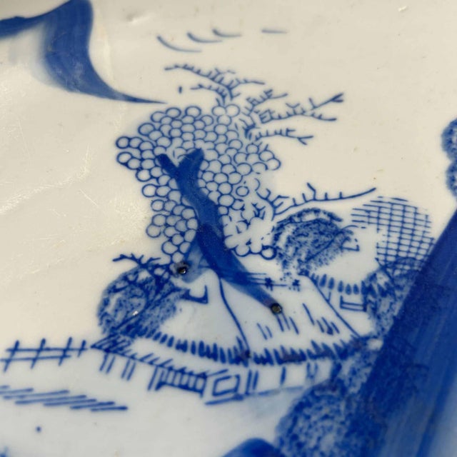 Japanese Hand-Painted Porcelain Plate, Arita, Japan For Sale - Image 5 of 15