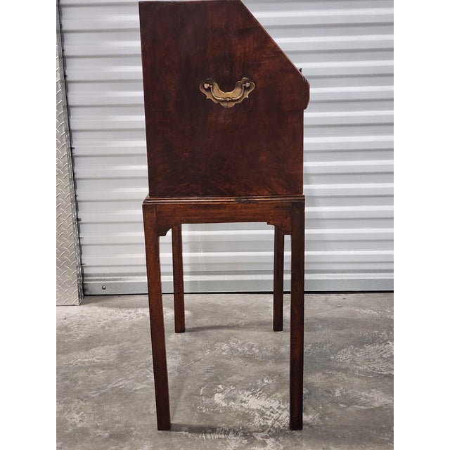 Mid 18th Century Antique 18th Century Chinese Export Padouk Bureau For Sale - Image 5 of 18