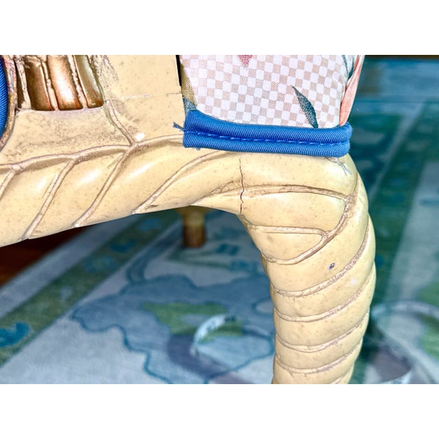 Textile Vintage Italian Carved Rope and Tassel Chair, Napolean III Style For Sale - Image 7 of 10