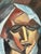 Jan Pålsson, Cubist Woman Portrait, 1980, Oil Painting on Canvas, Framed For Sale - Image 11 of 18