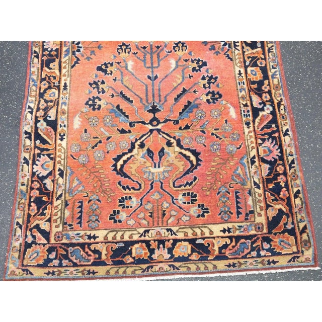 Red Sarouk Runner 2'8'' X 10'7'' For Sale - Image 8 of 10