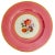 Mid-Century European Black Knight Pink Floral Dinner Plates - Set of 12 For Sale - Image 4 of 11