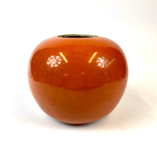 Ceramic 19th Century Chinese Porcelain Orange Ginger Jar For Sale - Image 7 of 7