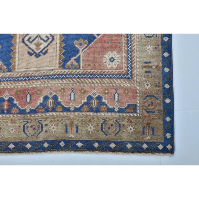 1960s Rustic Farm House Decor Hand Knotted Rug For Sale - Image 9 of 11