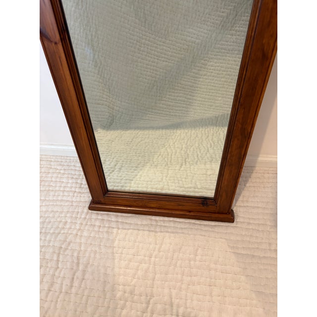 Pennsylvania House Cherry Wood Cornice Top Mirror For Sale - Image 11 of 12