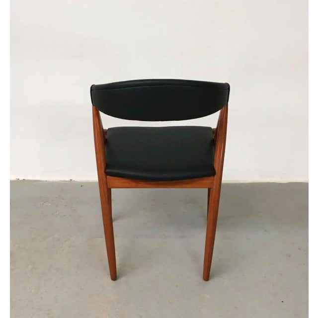 Vintage Teak Dining Chairs by Kai Kristiansen for Andersen Møbelfabrik, Customizable Reupholstery, 1960s, Set of 8 For Sale - Image 6 of 10