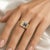 14k Yellow Gold Three Ring Set with three rectangular gemstones, Size 7 (sizable) 12.47g.