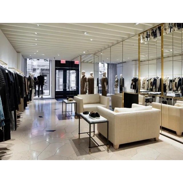 Diagramme' Wrought Iron and Travertine Side Tables by Design Frères - a Pair For Sale In Los Angeles - Image 6 of 13