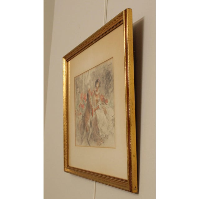 Antoine Calbet Vintage French Framed Etchings - a Pair For Sale - Image 12 of 13