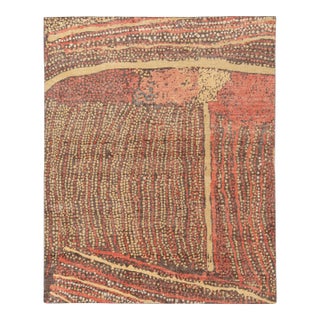 Rug & Kilim’s Meadow Rug in Brown and Red, 10x14 For Sale