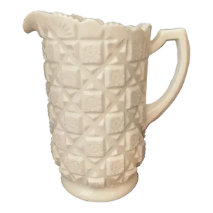1950s Large Vintage Westmoreland Milk Glass Pitcher