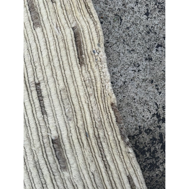 11ft 9in × 14ft 7in Ben Soleimani for Restoration Hardware Linear Stripe Area Rug For Sale - Image 9 of 14