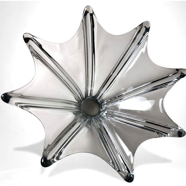 Art Deco Vannes-Le-Châtel, Cristalleries French Lead-Crystal Centerpiece For Sale - Image 3 of 17